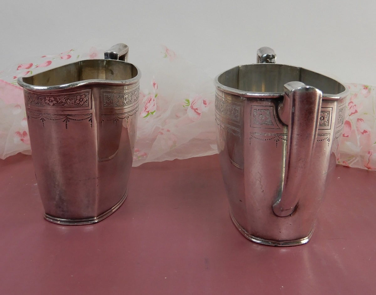Paul Revere Community Plate Sugar Bowl & Creamer Set Silver Plate 14902 & 14903