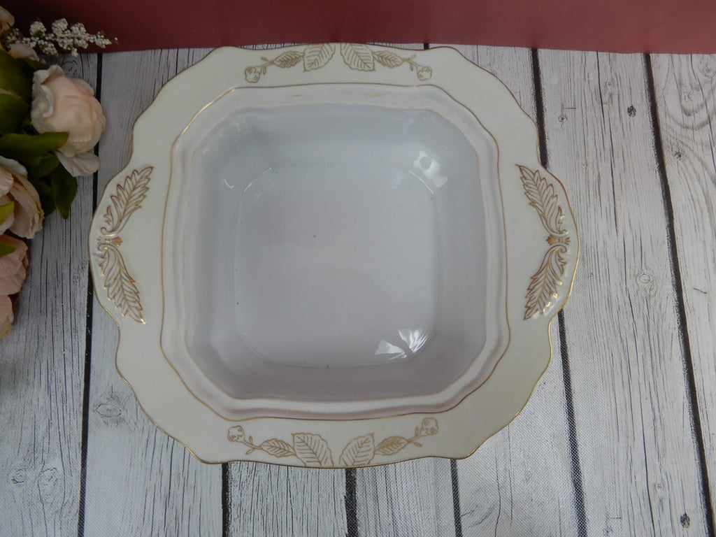 Anniversary Craftsman China Square Covered Vegetable Bowl Patten # 178