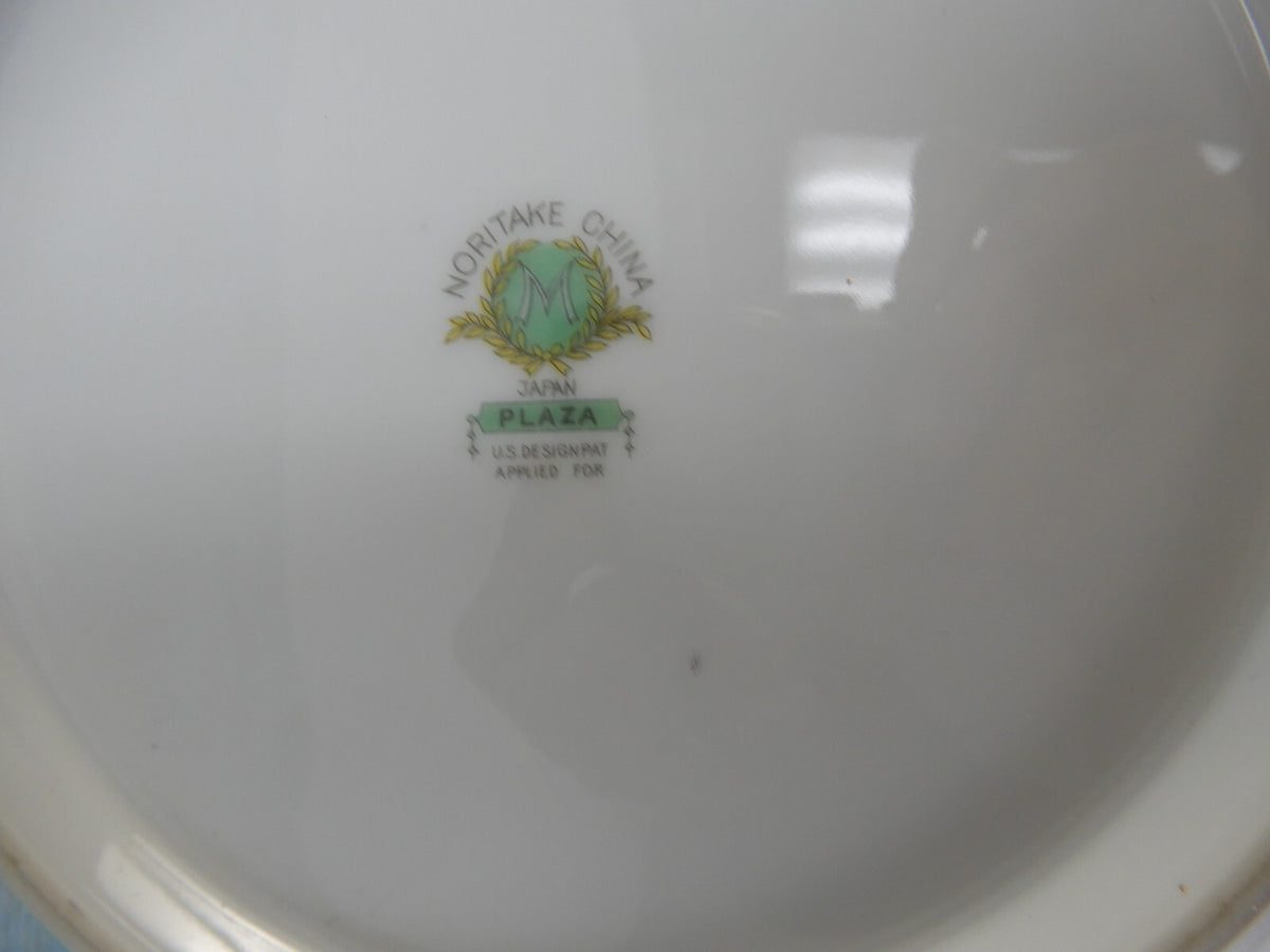 Noritake Floral Bouquet "Plaza" Round Serving Bowl and Lidded Serving Bowl