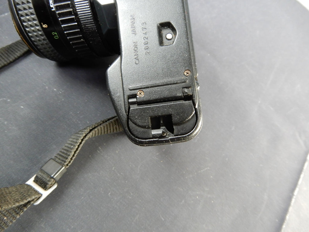 Canon T50 35mm SLR Film Camera FOR PARTS OR REPAIR AS IS