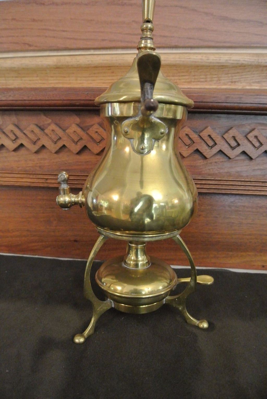 Vintage Old Brass F&R Fischer Kettle Pot DRGM 268000 / Boiler, Tea Kettle