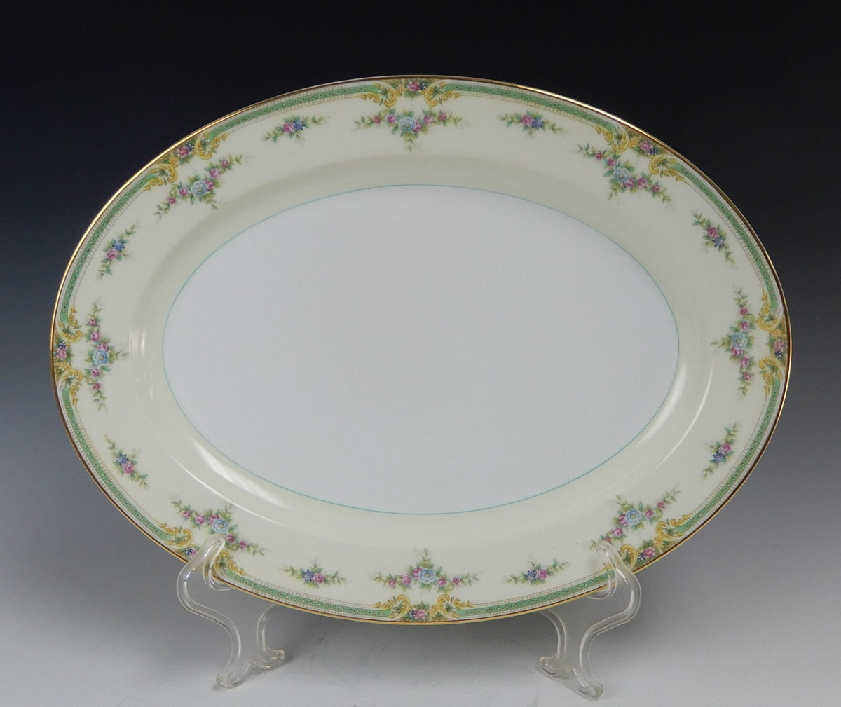 Vintage Noritake Floral Bouquet "Plaza" 16-1/4" Serving Platter