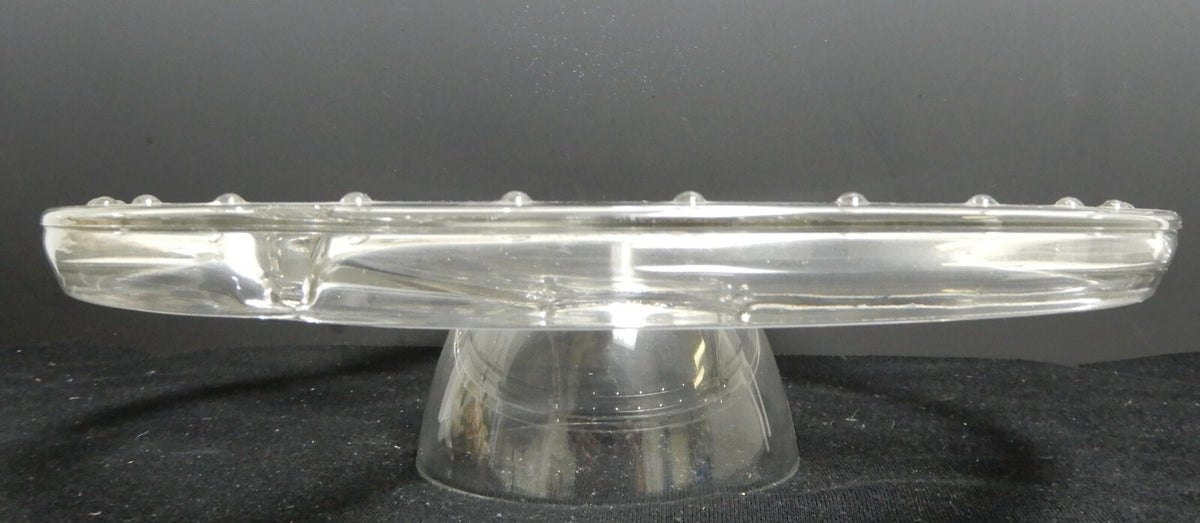 Multiuse Glass Server Punch Bowl,Chip and Dip Bowl, Cake Stand