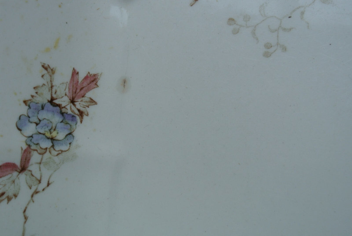 Vintage John Maddock,England Vitrified Rectangle  Platter, Vine Pattern 10-3/8"