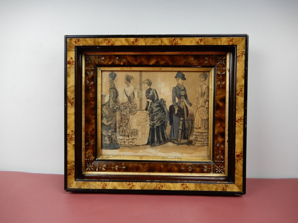 Victorian "Les Modes Parisiennes Petersons Magazine 1886" Framed Print