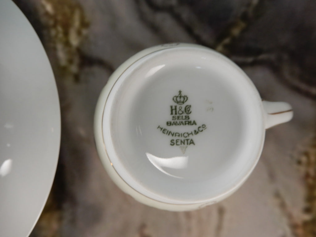 Vintage H&C Selb Bavaria Germany Heinrich "SENTA" Oval Bowl ,Gravy Bowl,Creamer