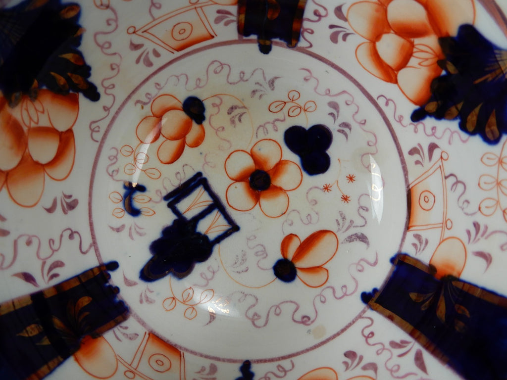 Antique Duch Gaudy Welsh Waste Bowl