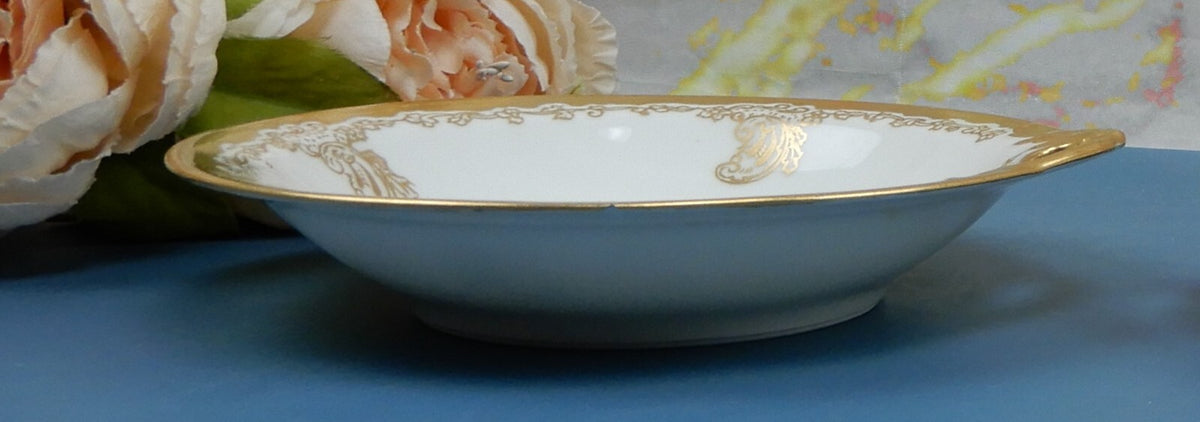 Antique Haviland France Gold Rim Haviland Limoges of France Bon Bon Serving Dish