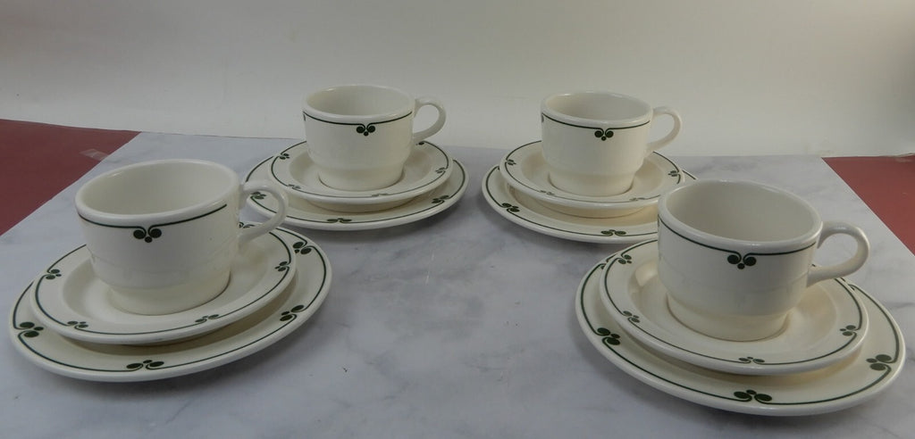 Vintage Shenango China Ware New Castle, Pa Set of 4 Cups,4 Saucers,4 Plates