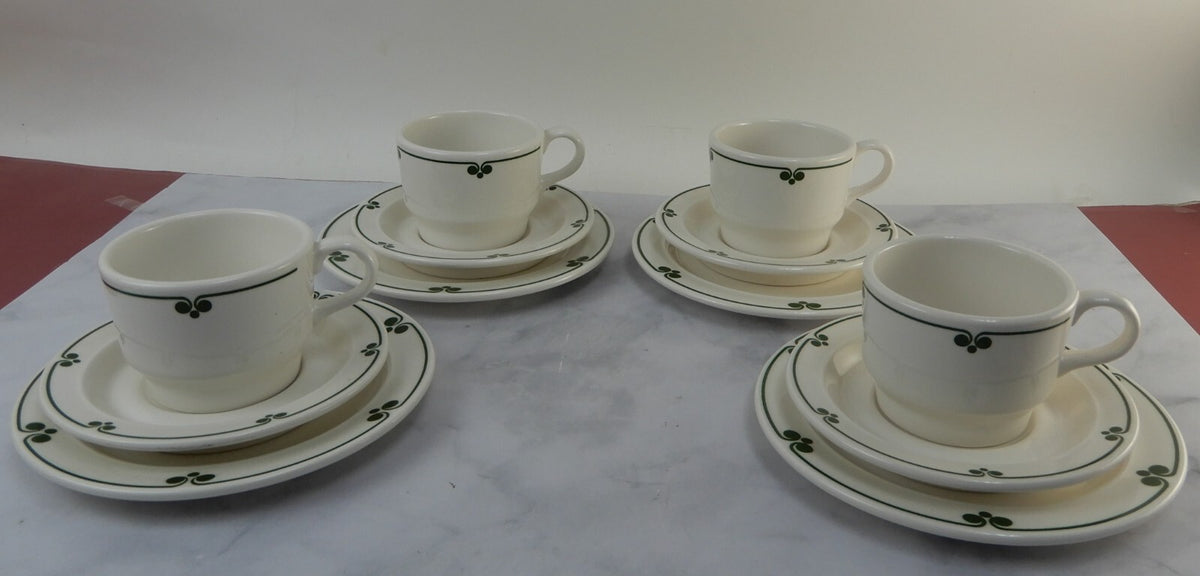 Vintage Shenango China Ware New Castle, Pa Set of 4 Cups,4 Saucers,4 Plates