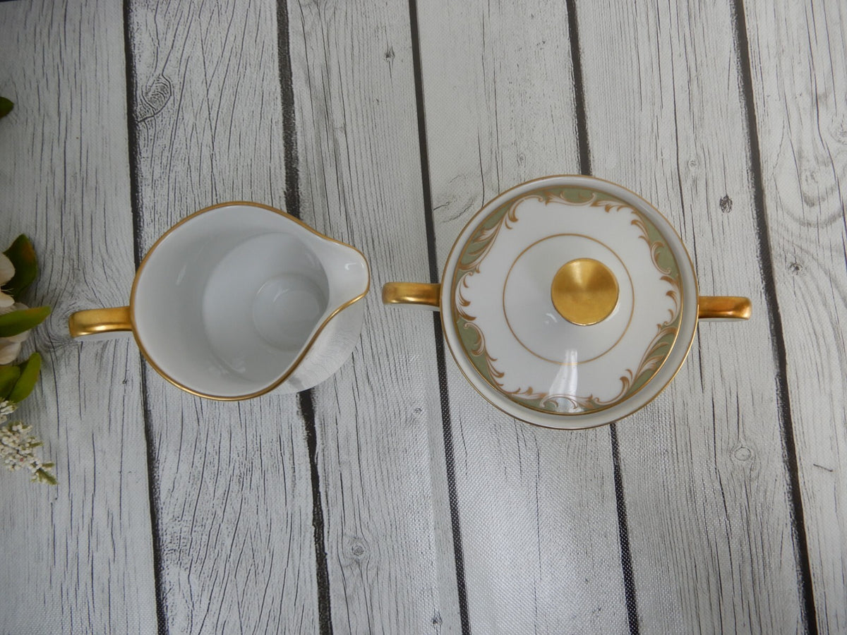 Vintage Sango China "Chateau" Set of Gravy Boat ,Sugar Bowl,Creamer
