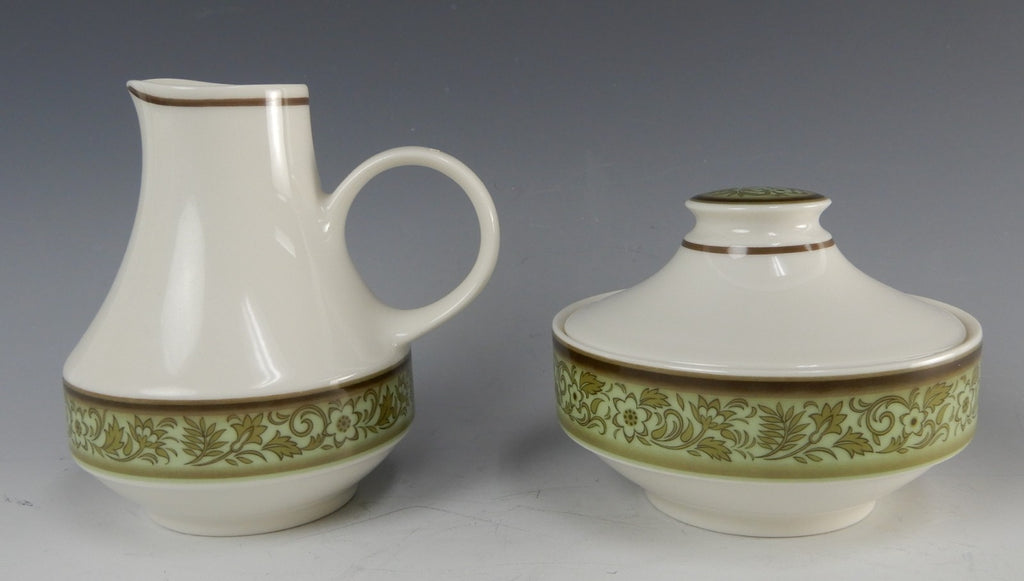 Noritake Expression China Japan "Moon Valley" Creamer and Sugar Bowl