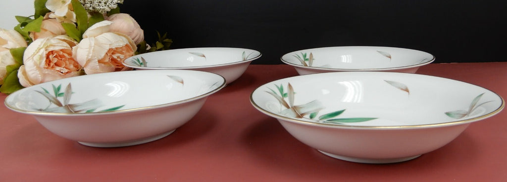 Set of 4 Noritake Canton Bamboo Soup Bowls
