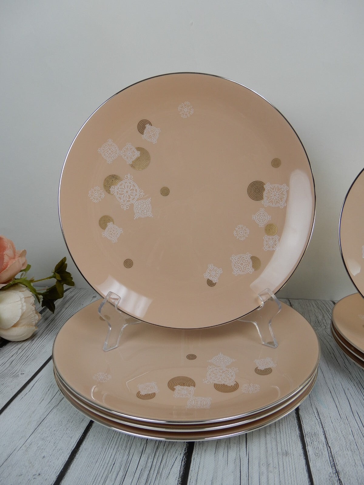 20- Piece Flintridge China "New Moon" 5 Piece Place Setting ~Service for- 4