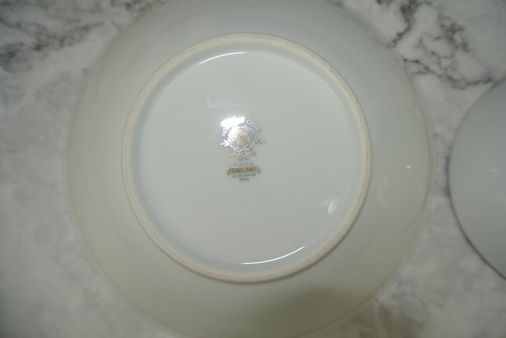 Vintage Porcelain Noritake Garland 5906 Pattern Oval and Round Serving Bowls