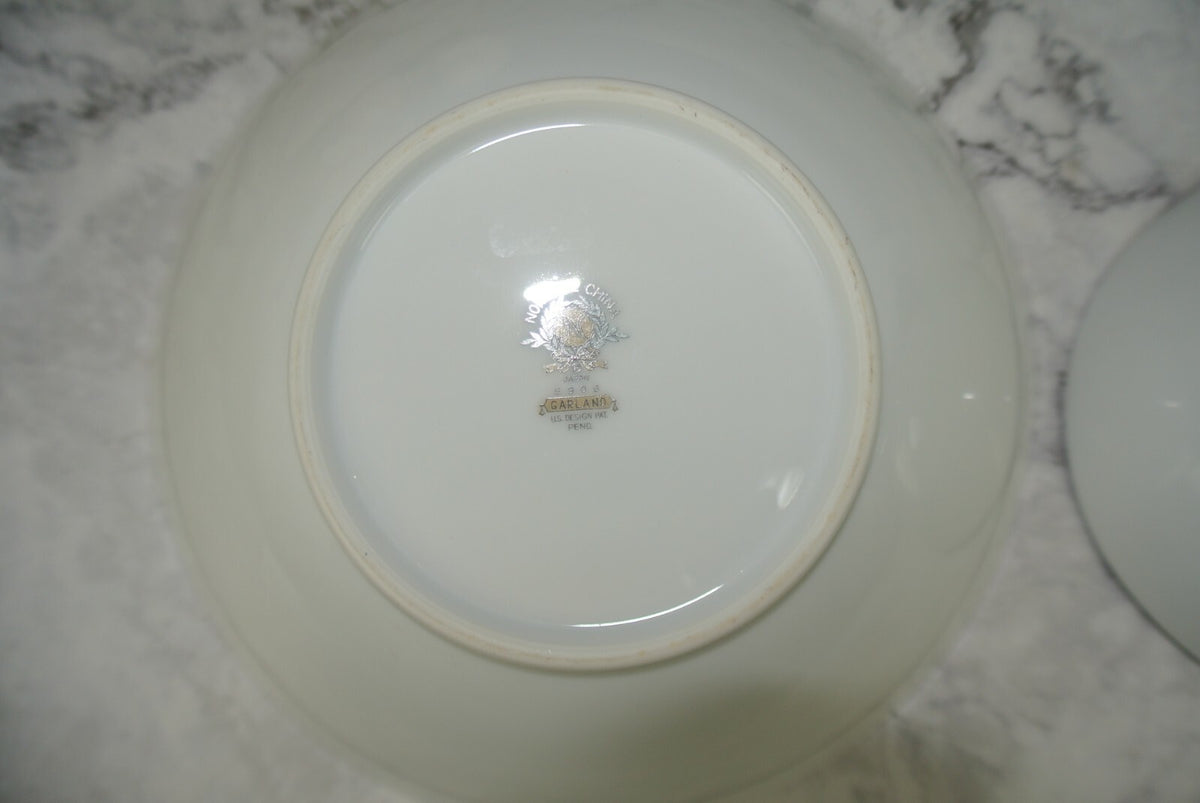 Vintage Porcelain Noritake Garland 5906 Pattern Oval and Round Serving Bowls
