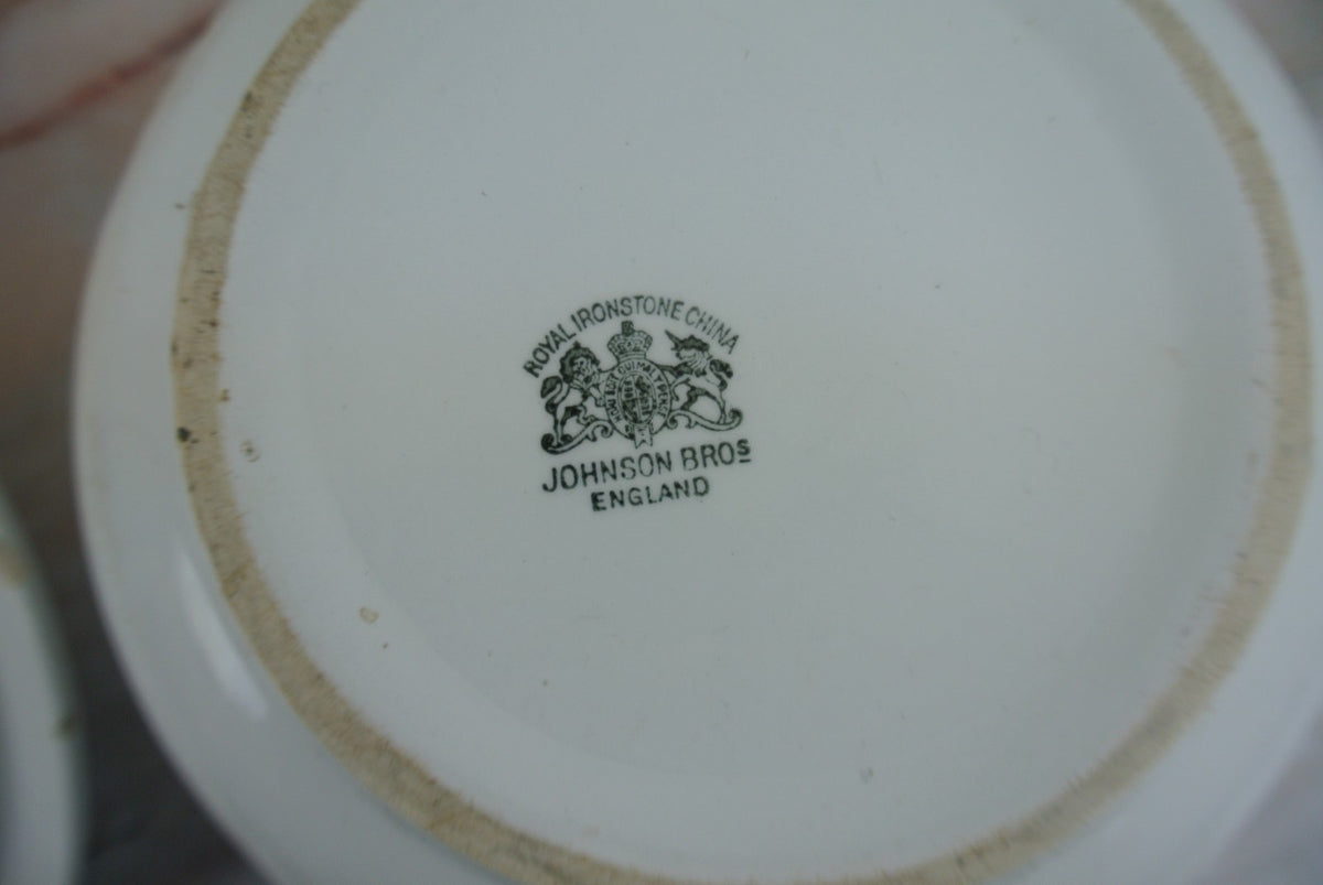 Antique Royal Ironstone China Johnson Bros. England Chamber Pot Circa 1888-1900