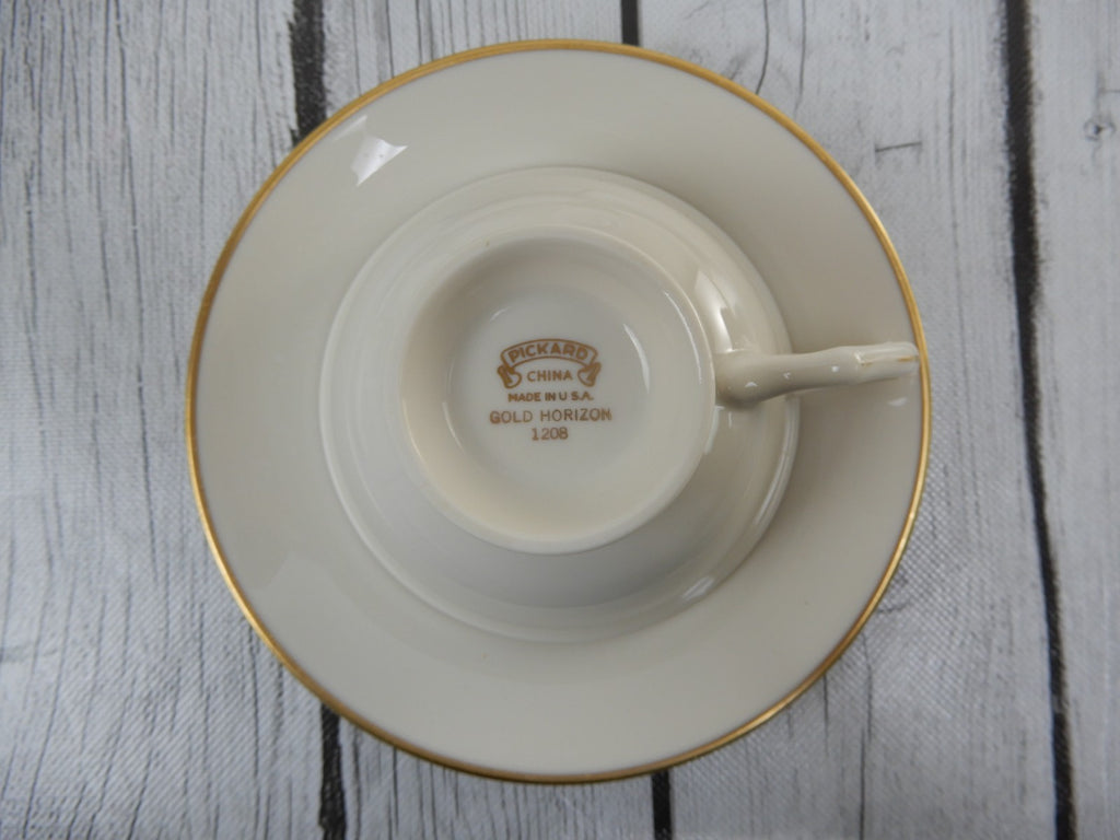 Vintage 30 Piece Pickard Gold Horizon~ 6 Place Setting Made in U.S.A.