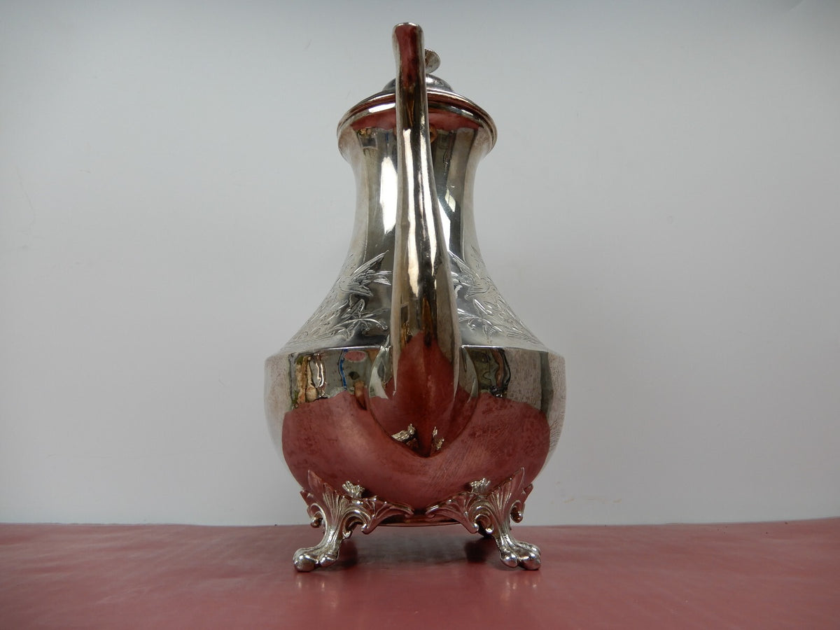 Vintage Atkinson Bros Series 9021 Model #2253 Silver-Plated Pitcher