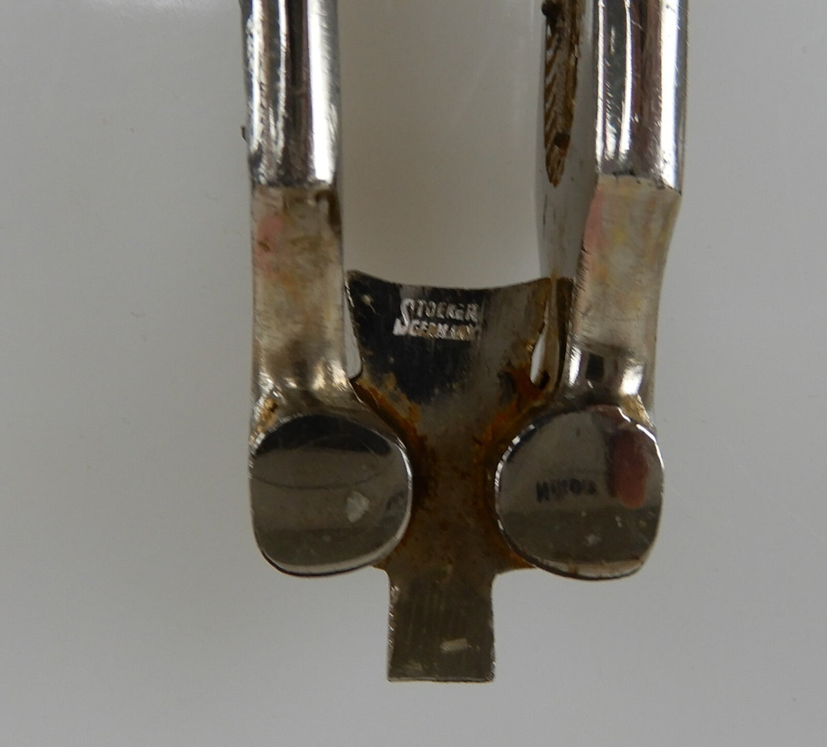 Stoeker Germany Nut Cracker Eagle Handles 1920 Chromed Steel  Old kitchen Tool