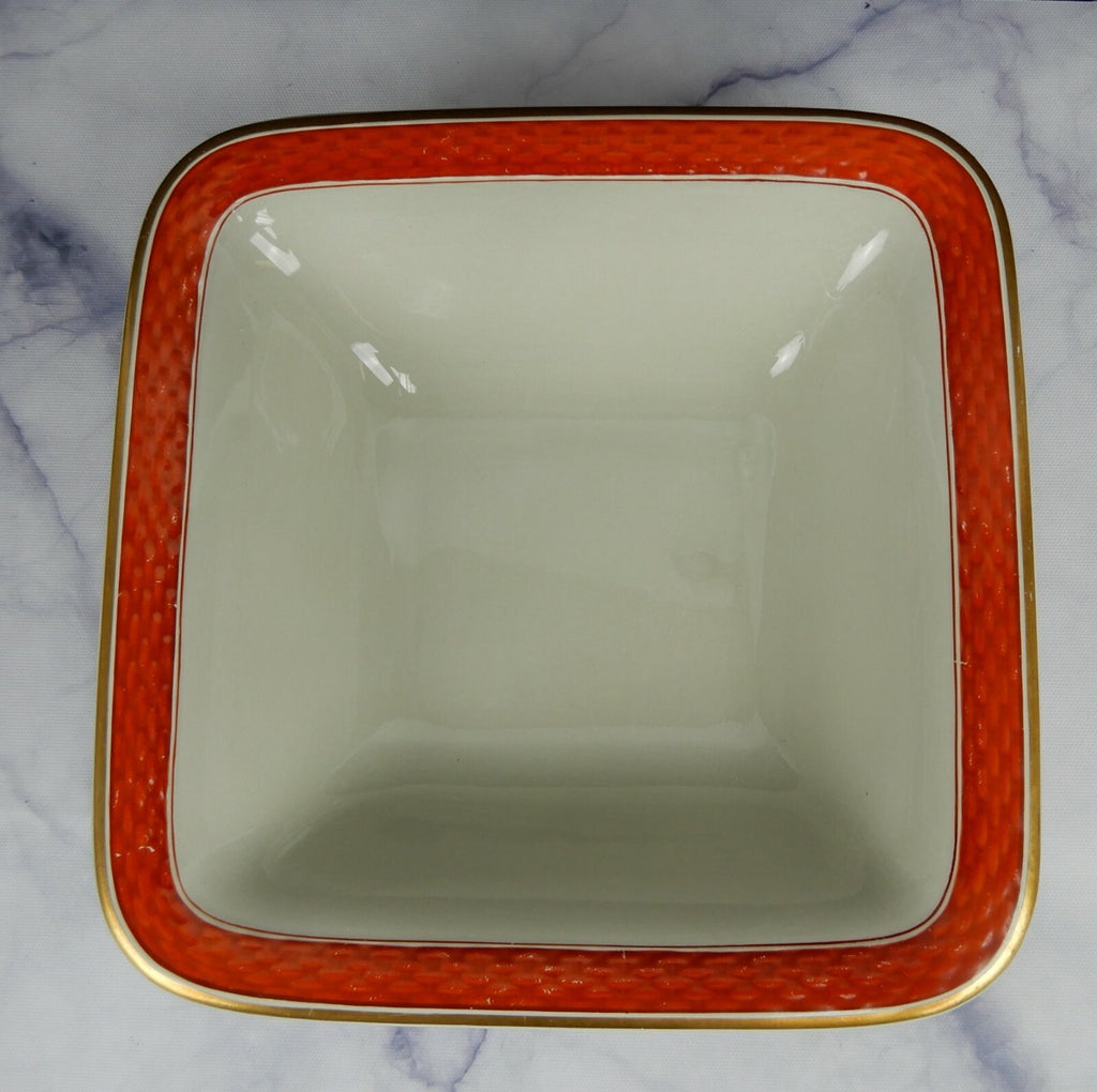 Royal Copenhagen Aluminia Oranja Tureby Square Serving Bowl