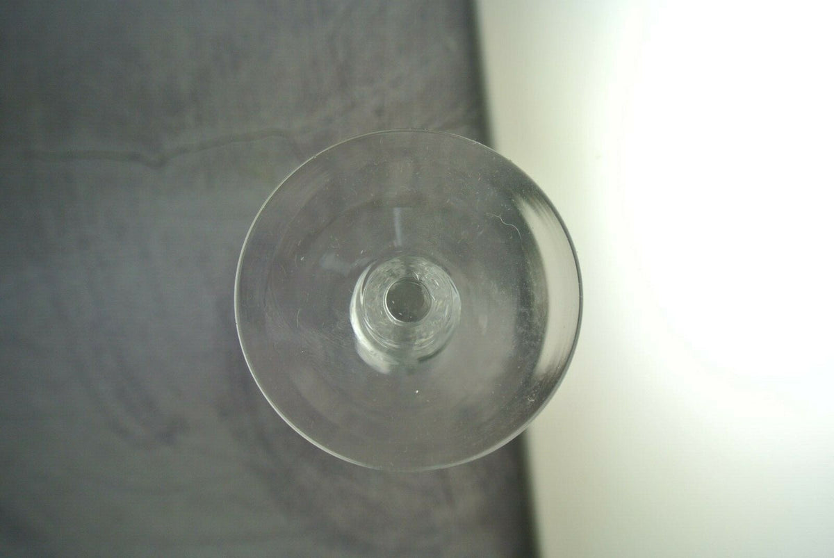 Lot Of 7 Clear Etched Pattern Cordial Glasses *CHIPPED*