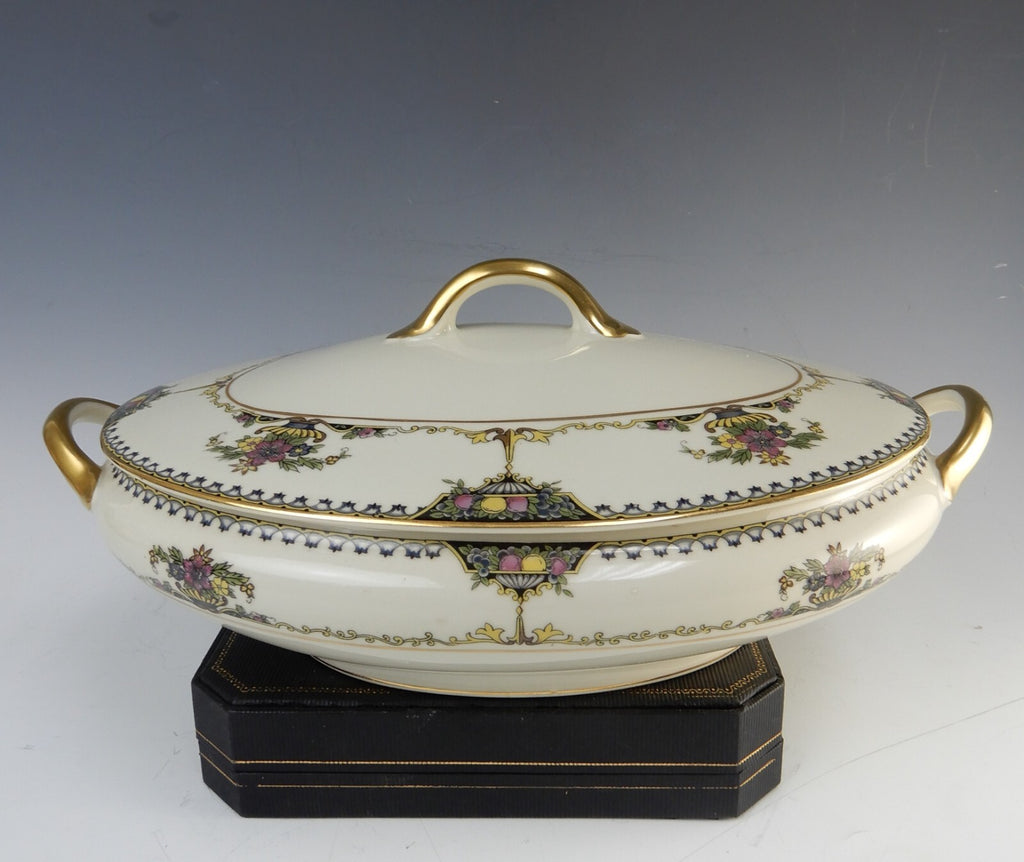 Vintage 1920 Noritake China Ivory "Colonade" Oval Vegetable Serving Bowl
