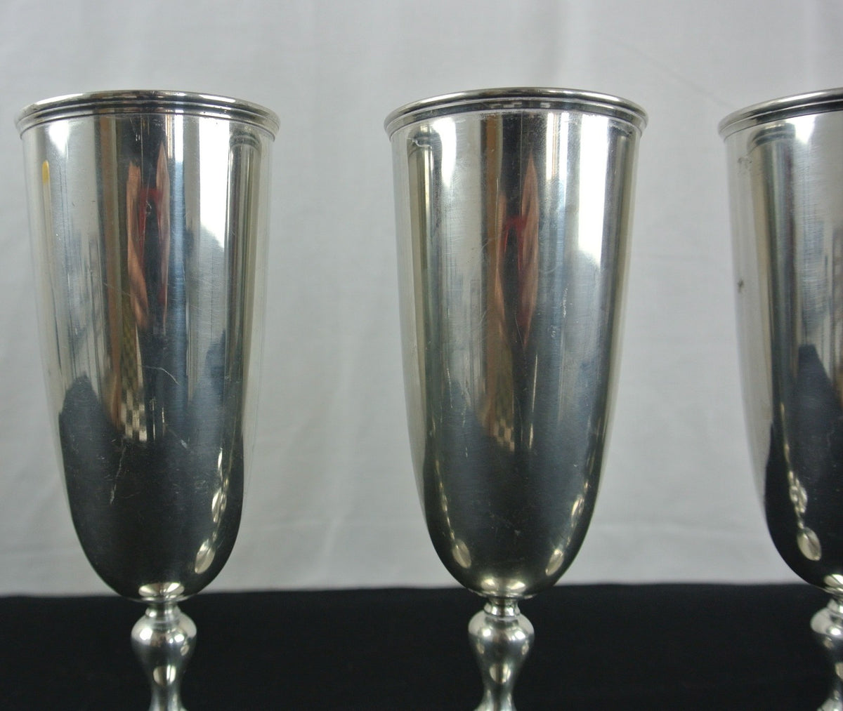 Set of 4 Selangor Pewter Goblets Glasses Sovereign Collection