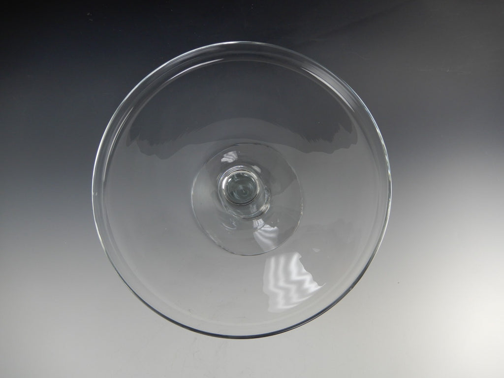Vintage Clear Glass Cake/Dessert Stand 8" High X  12" Diameter