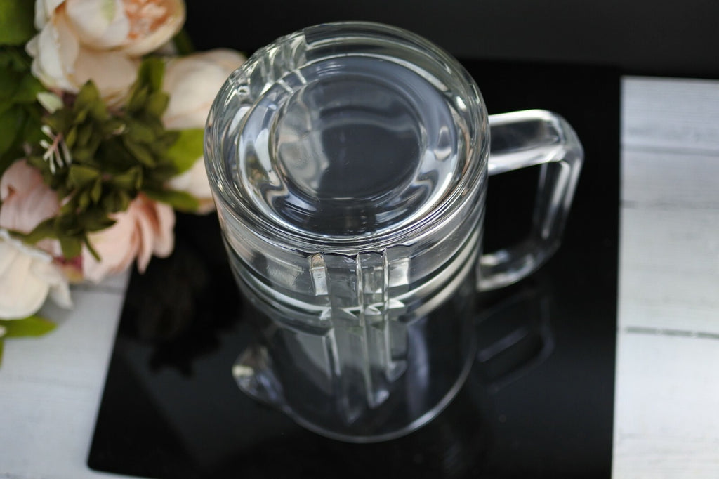 Vintage Luminarc Verrerie D' Arques Glass Pitcher With Spout Made In France