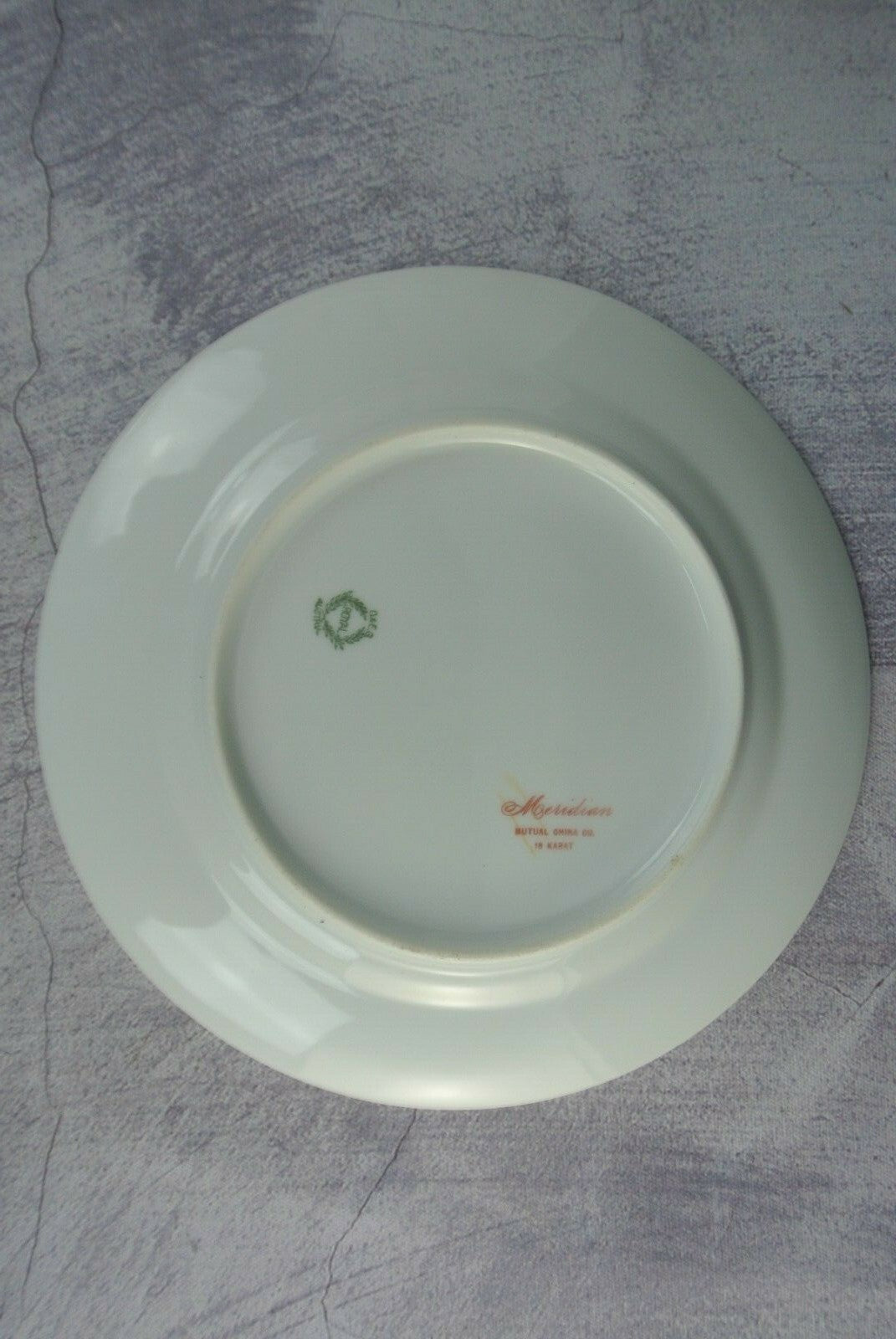 Vintage O&EG Royal Austria Meridian Gold Trim Luncheon Plates Set Of 5