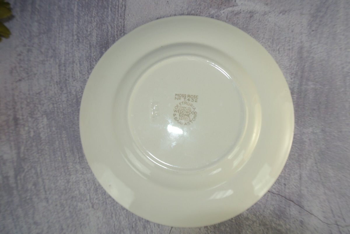 Vintage Wedgewood & Barlaston of Etruria "Moss Rose" B/B Plate Set Of 4