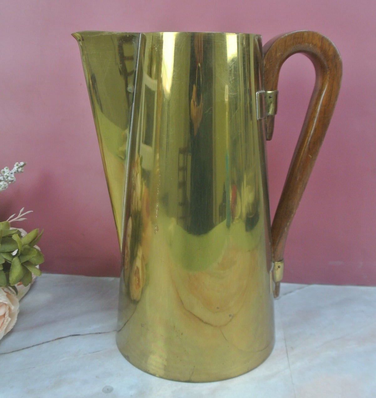 Dorlyn Silversmiths Brass Tea Pot by Tommi Parzinger NO LID-