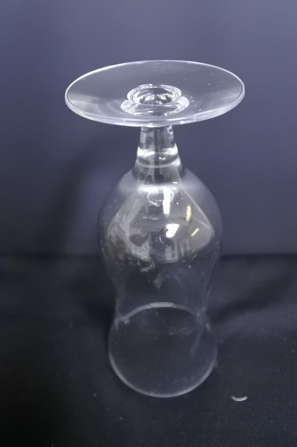 Pair Of Vintage Starburst Pattern Wine Goblets
