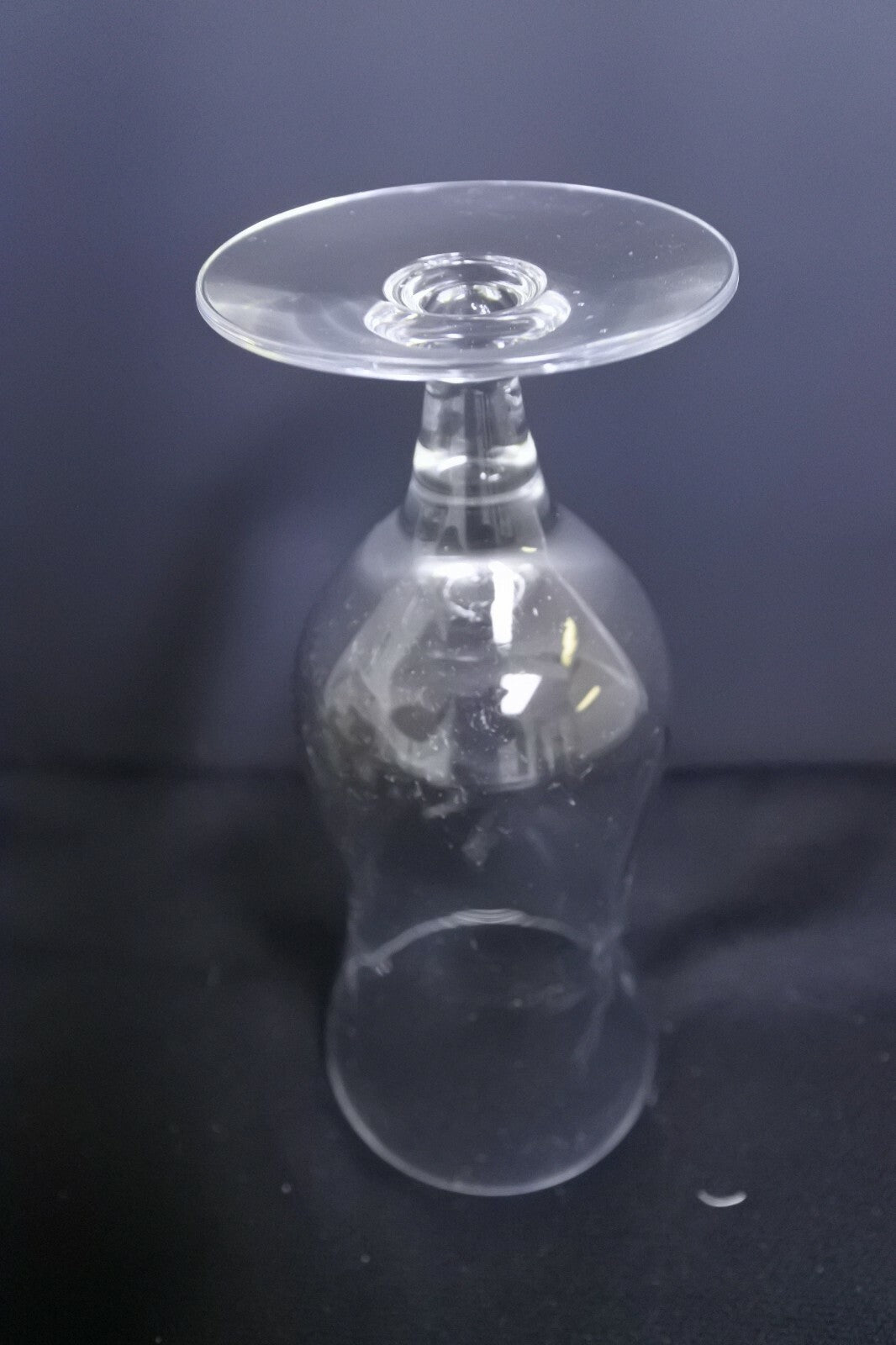 Pair Of Vintage Starburst Pattern Wine Goblets