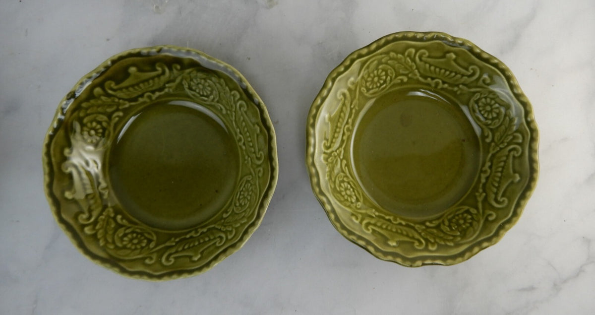 Vintage 5 Canonsburg Pottery Regency Ironstone Green Replacement Pieces