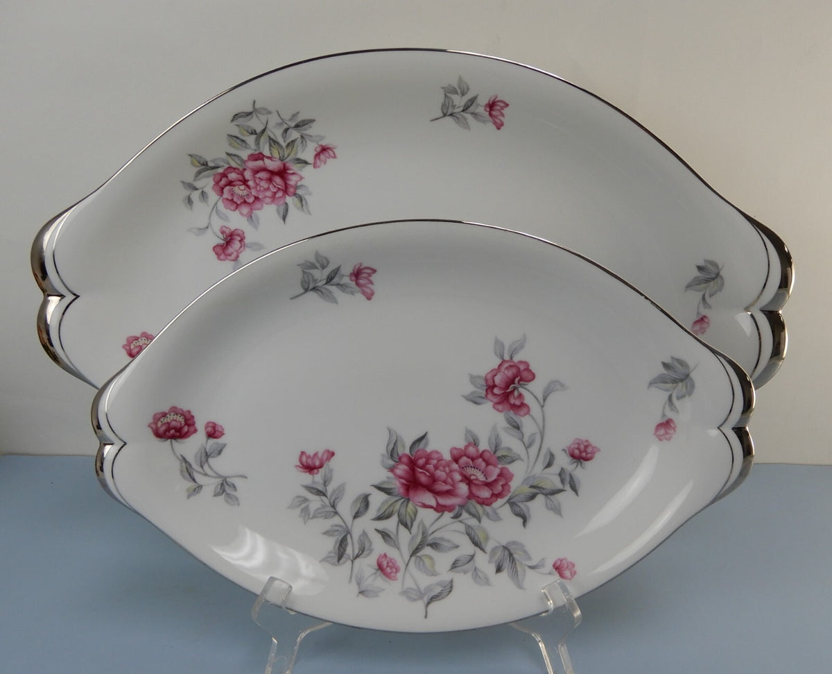 Vintage Meito Norleans China "Princess" 17-1/4" Platter and 13" Platter