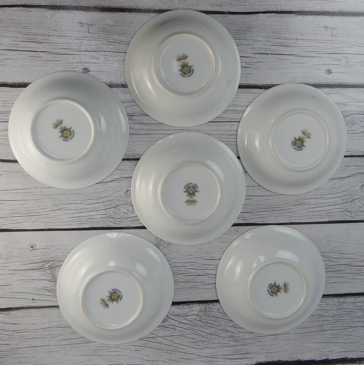 Six (6) Dessert Bowls Noritake China 6013 Crestmont Japan 5-/2"