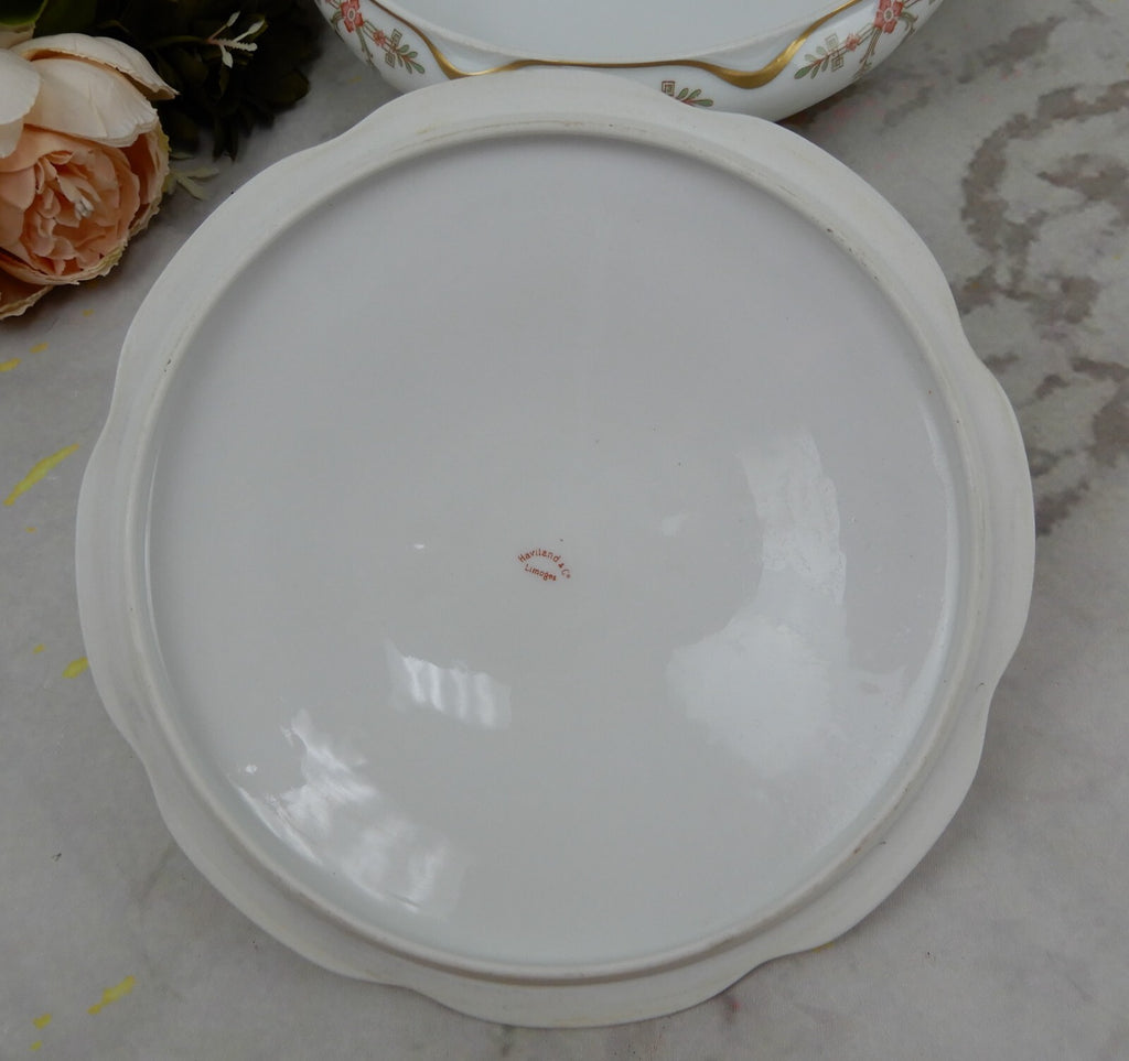 Vintage Haviland Limoges Schleiger 580 Pattern Lidded Vegetable Bowl