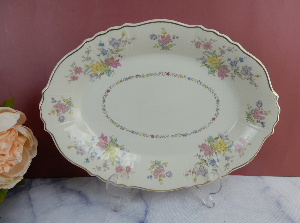 Set of Oval Bowl and 12" Platter  Syracuse Briarcliff China Federal Shape