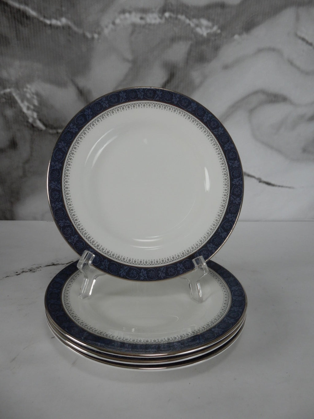 Vintage Royal Doulton Sherbrooke H. 5009 Pattern~Set of 4 B/B~ 6-1/2" Plates