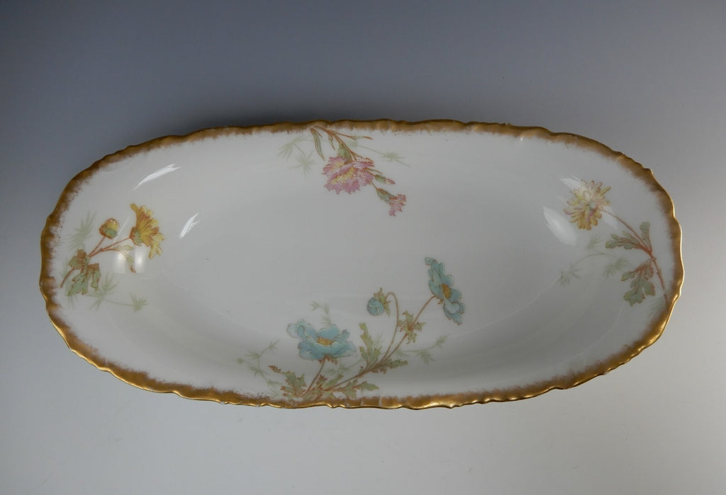 Antique T & V France Tressemann & Vogt Limoges Oval 13-1/2" Dish