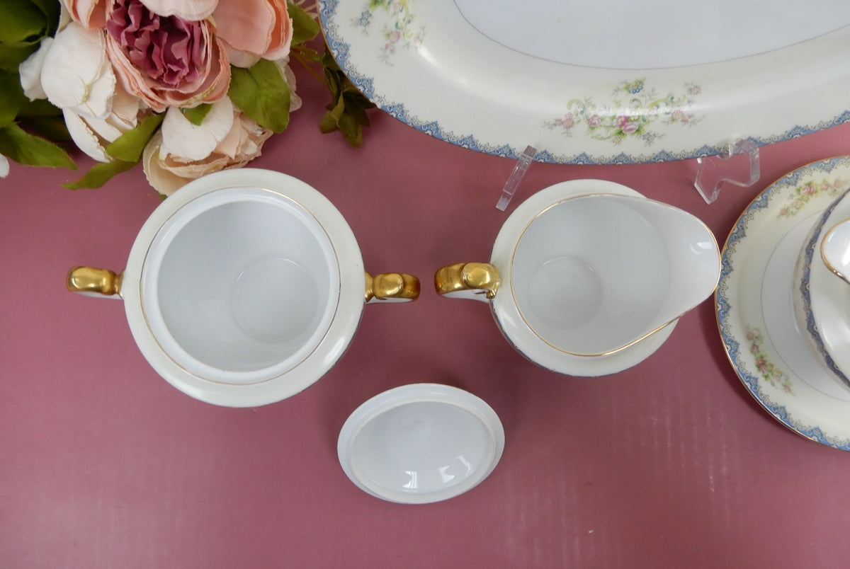 Set of Six Serving Pieces Meito China N.S.P.(Nagoya Seito Porcelain) Japan