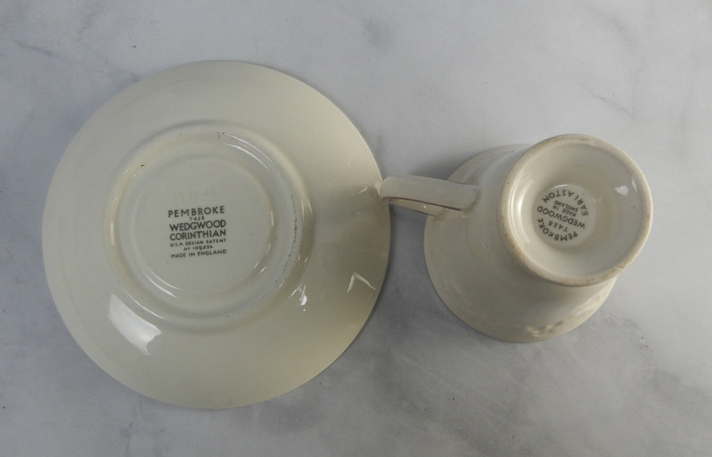 Set of 3 Wedgwood China~PEMBROKE T428 CORINTHIAN Demitasse Cups and Saucers