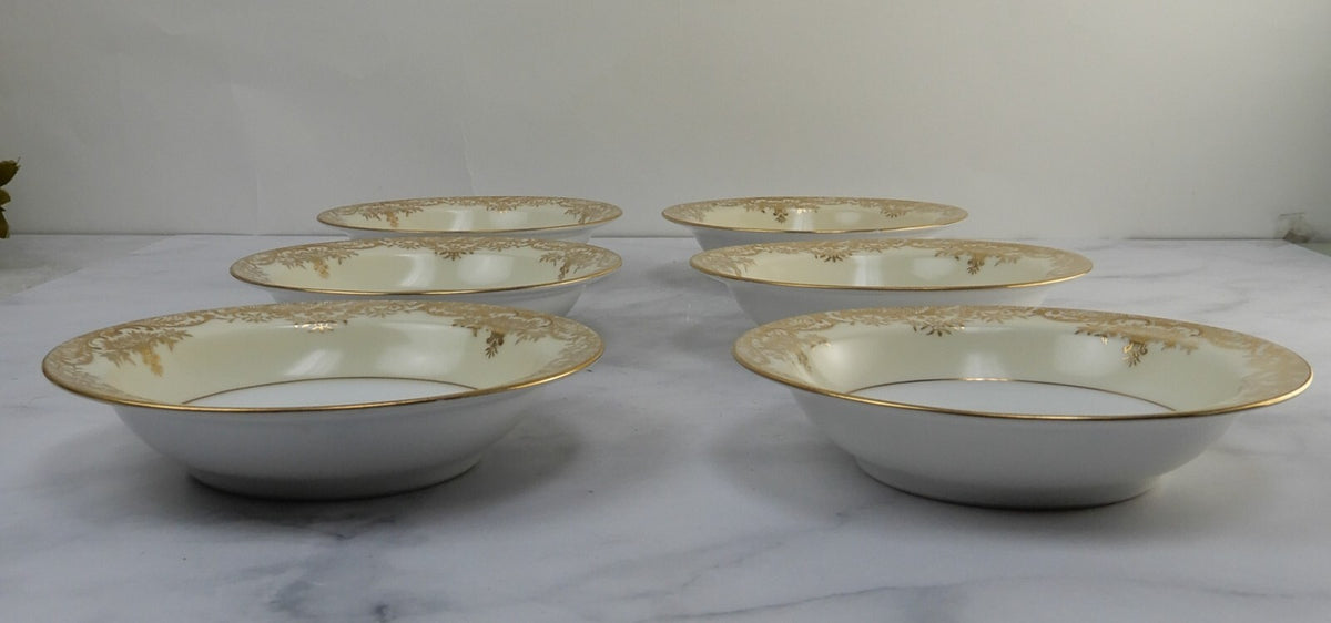 Antique 1918 Noritake Grafton Set of 6 Fruit Bowls
