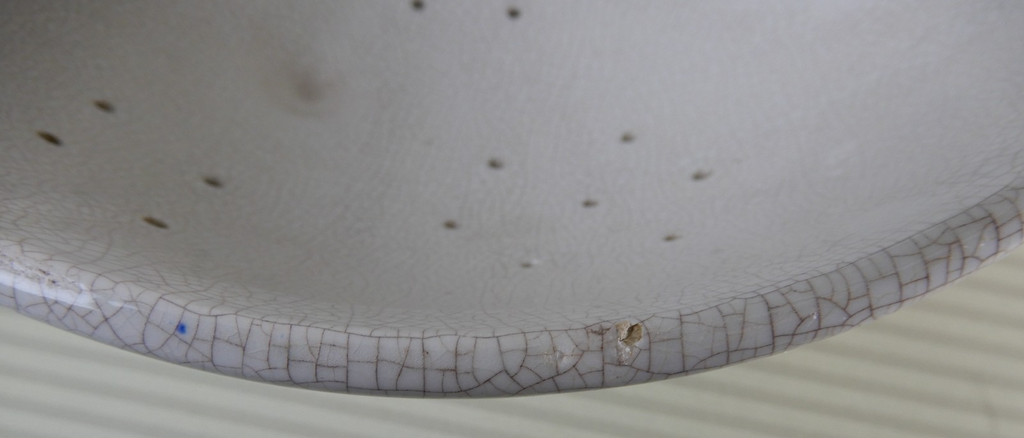 Ceramiche ABC Bassano Footed Colander/Strainer Made In Italy Hand Painted