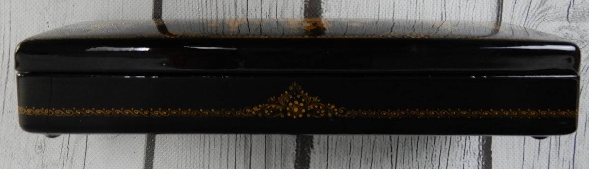 Russian Lacquer Box Kholui Jewelry Trinket Hand Painted Box