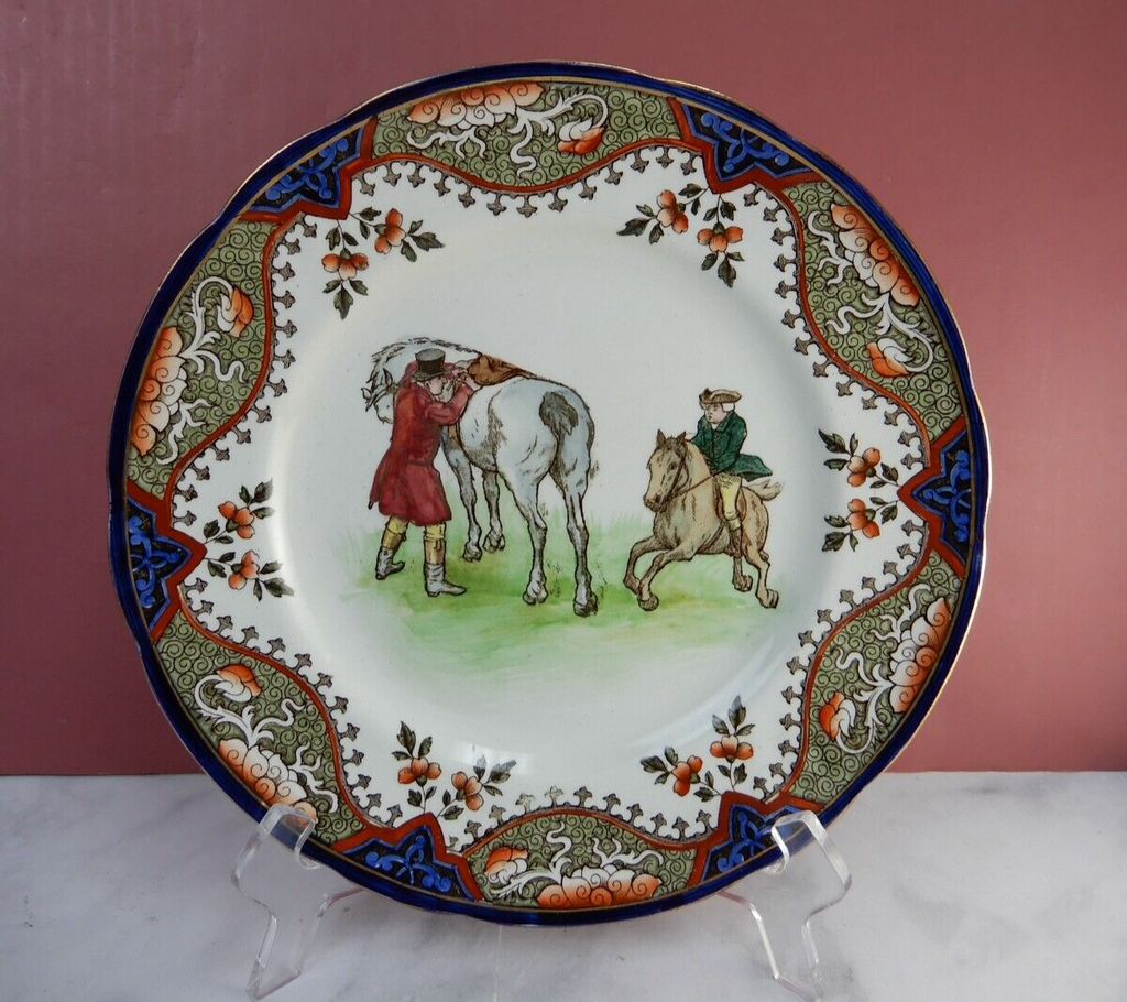 Antique Doulton Burslem ALMA Hunting Thomson Plate 10-1/4" Diameter D.2397