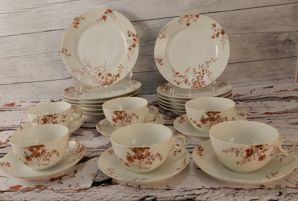 Antique Haviland Limoges J. McD. & S. Co~ 24 Piece Set ~ Service for 6