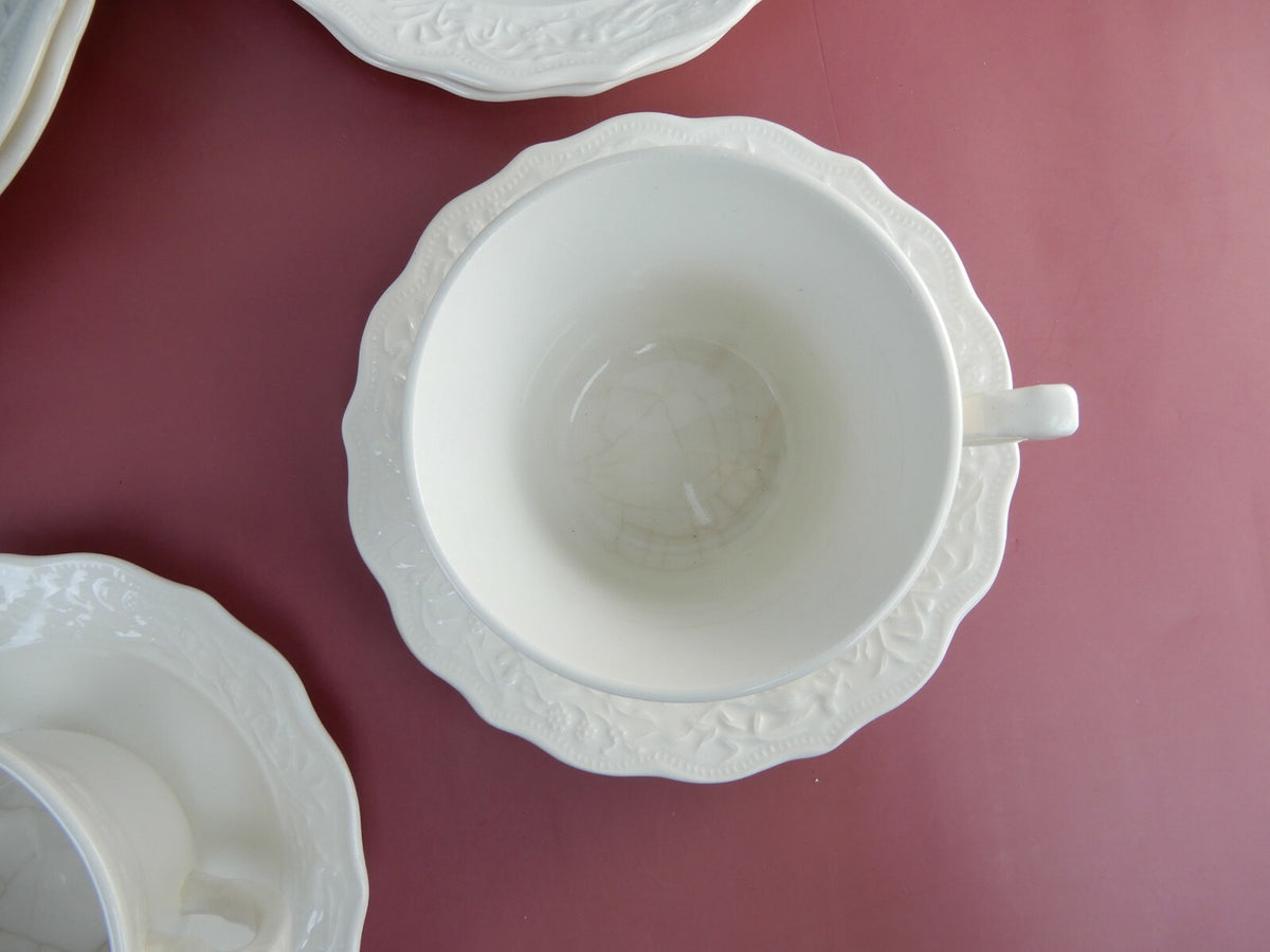 Vintage Mt Clemens Pottery Vogue China 4 Piece Place Settings for 3